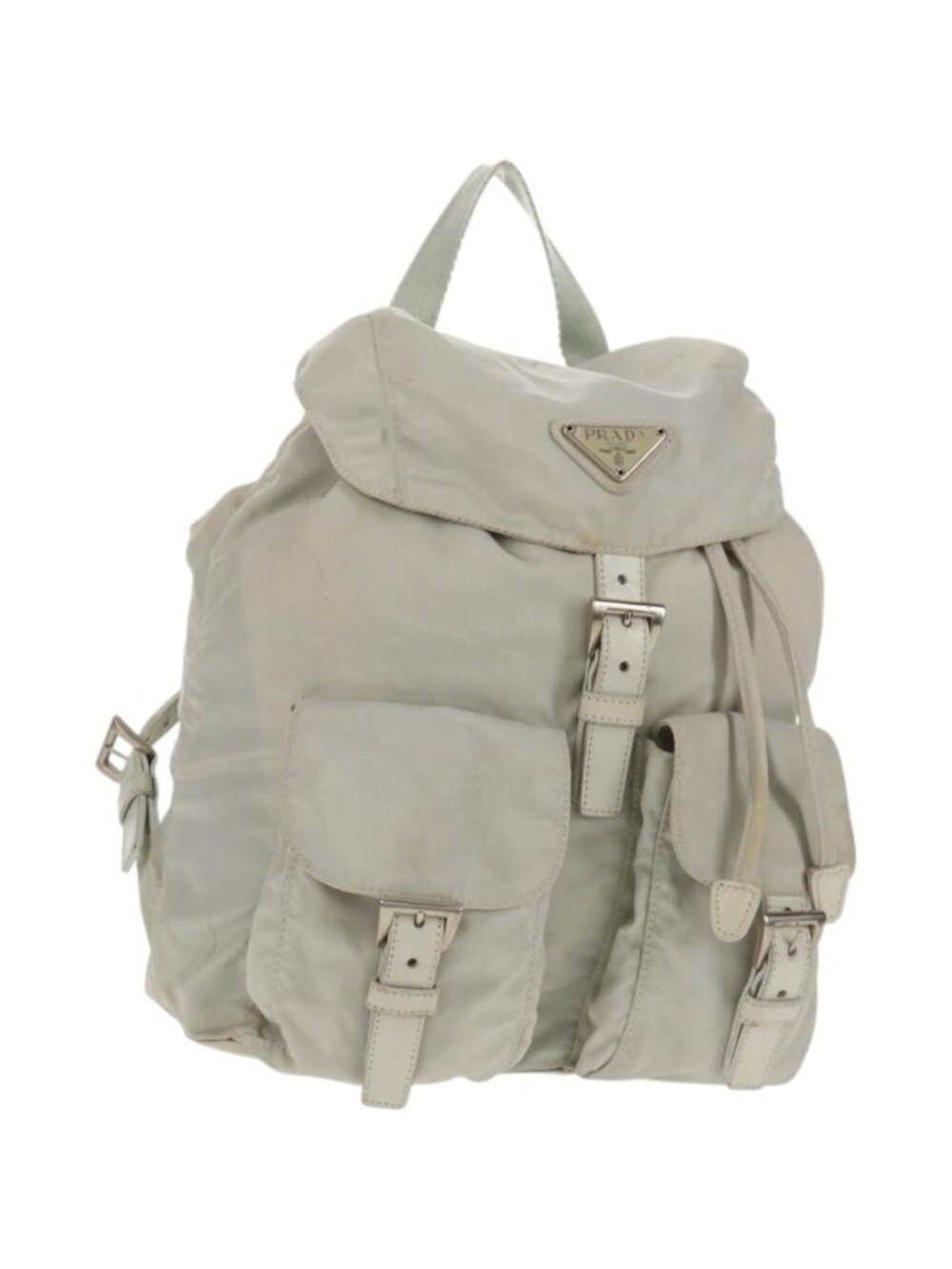 PRADA Backpack Nylon Gray